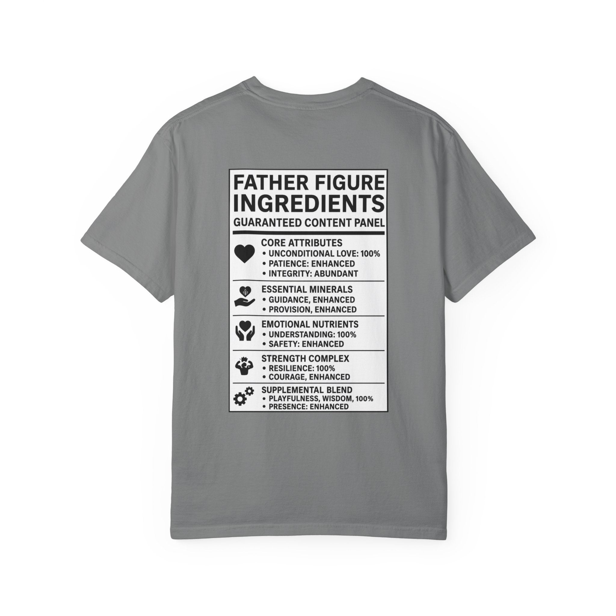 FatherFigure "ActionFigure Ingredients" White Label T-Shirt