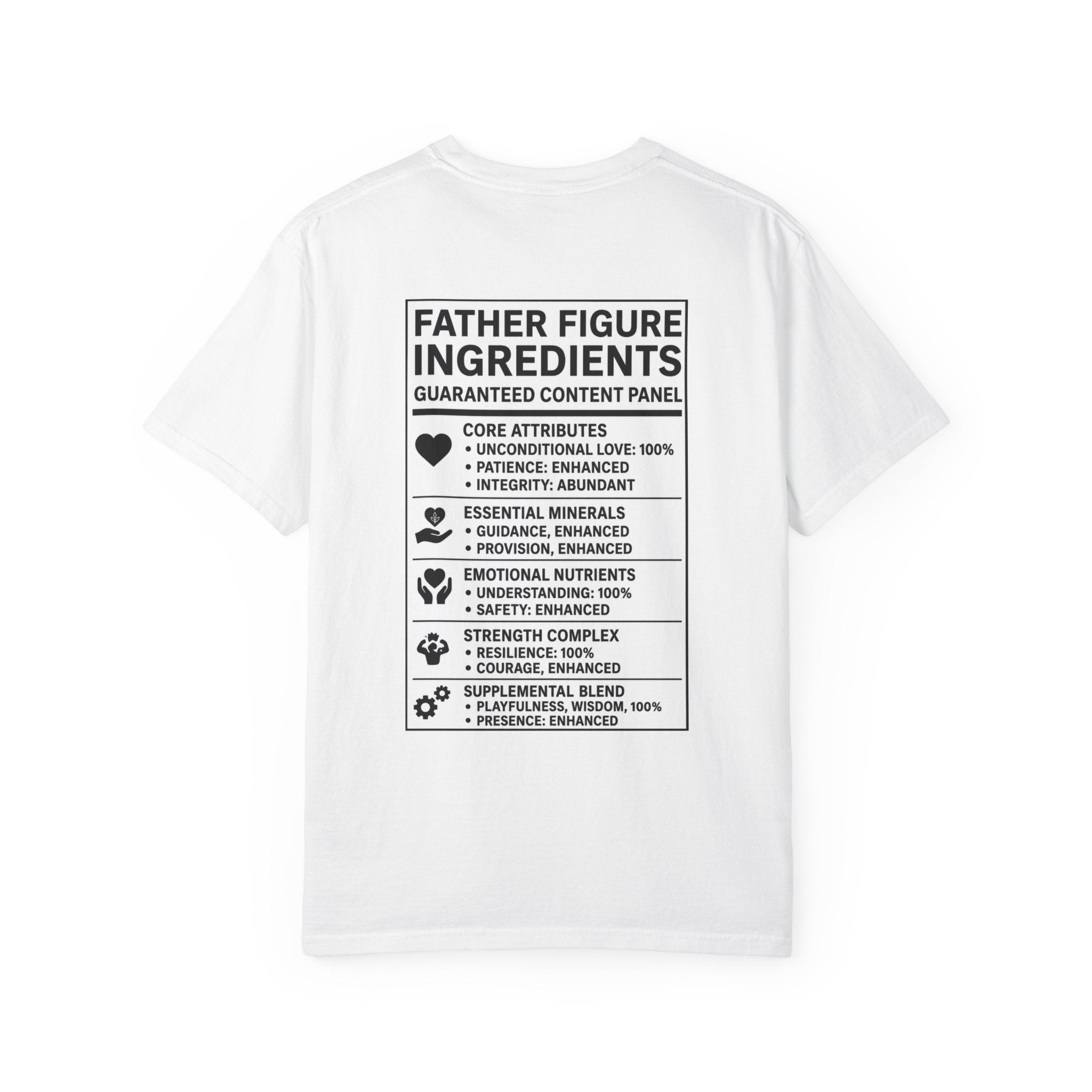 FatherFigure "ActionFigure Ingredients" White Label T-Shirt