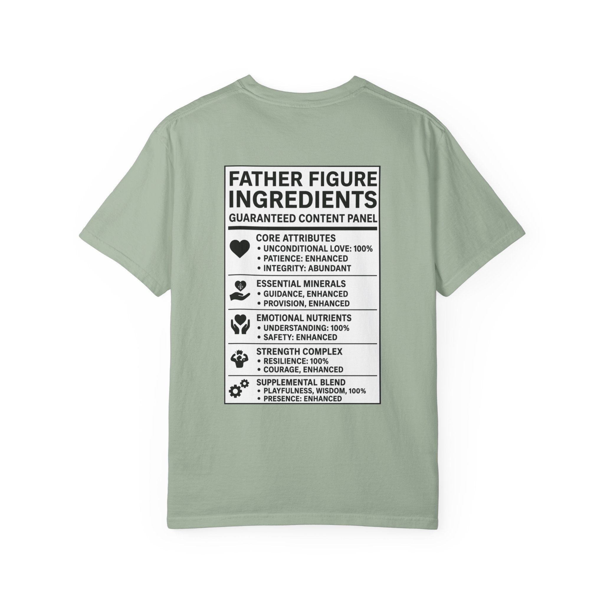 FatherFigure GirlDad "ActionFigure Ingredients" White Label T-Shirt