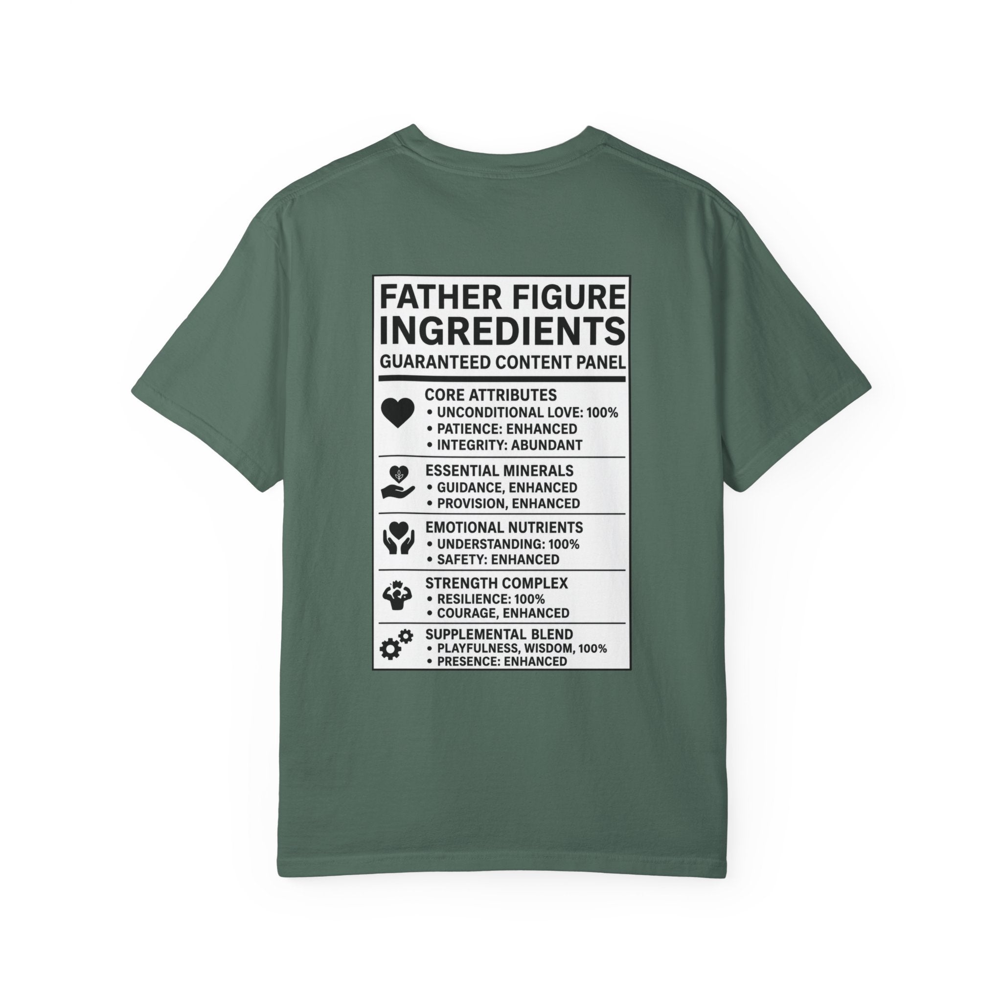 FatherFigure GirlDad "ActionFigure Ingredients" White Label T-Shirt