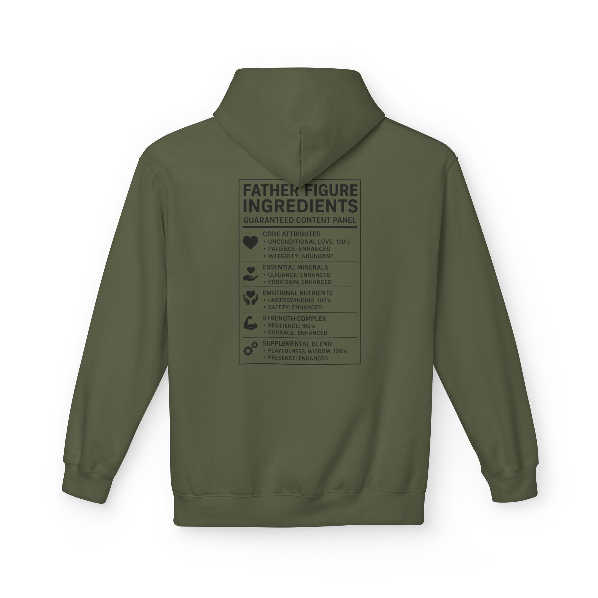 FatherFigure Matching Label Fleece Hoodie